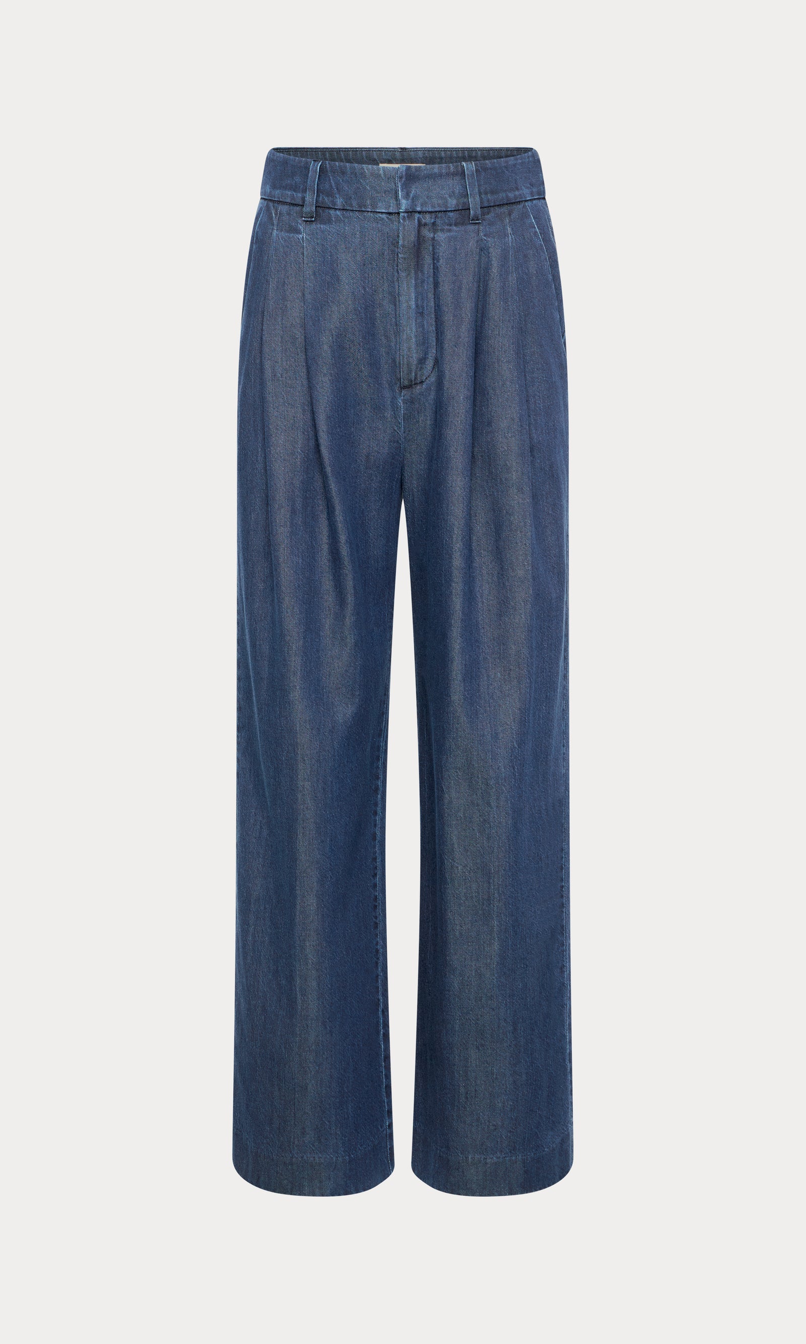 DENIM HIGH RISE CROPPED WIDE LEG TROUSER | INDIGO1187