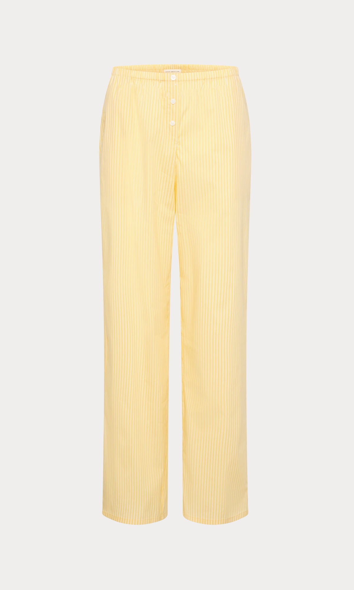 POPLIN PULL ON PANTS | BUTTERBEAM STRIPE-8 | GOOD AMERICAN | MODEL_A
