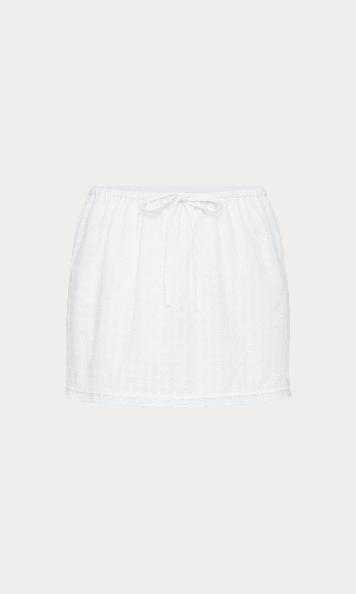 THE EYELET SKIRT | WHITE001