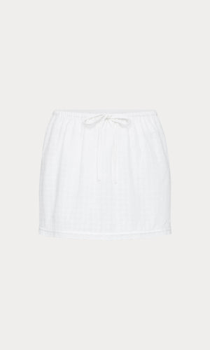 THE EYELET SKIRT | WHITE001