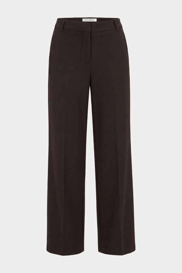 THE LOW RISE STRAIGHT LEG TROUSER | ESPRESSO