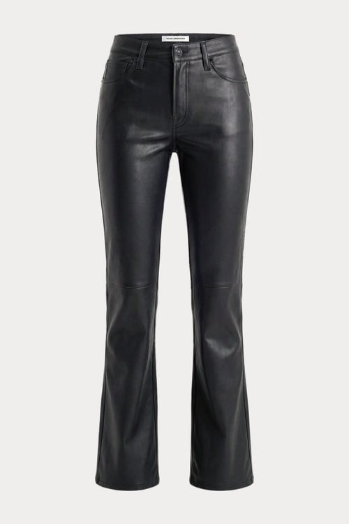 BETTER THAN LEATHER LOW RISE BOOTCUT | BLACK001-7 | GOOD AMERICAN | GHOST