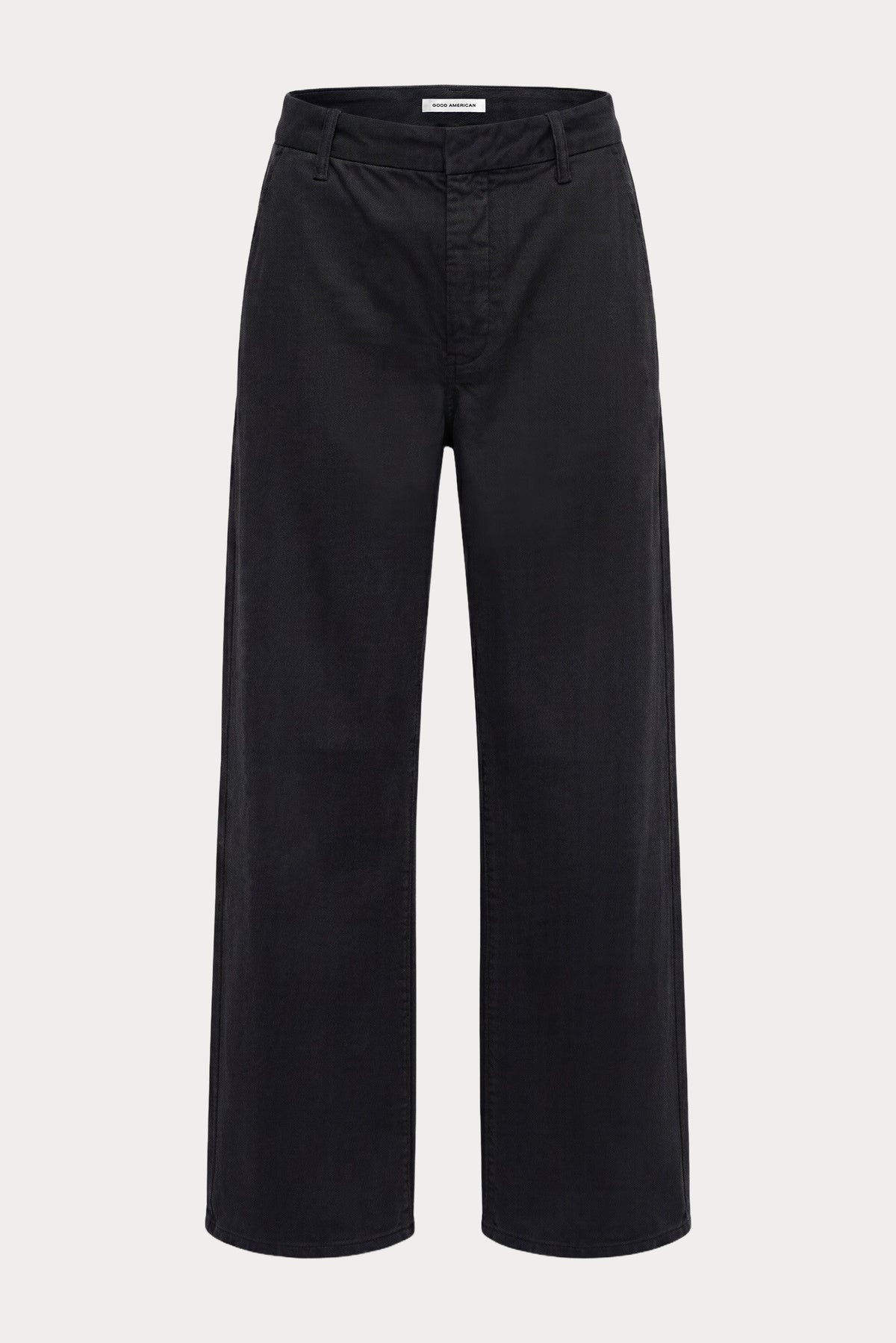 VINTAGE LOW SLUNG BAGGY TROUSER | BLACK001-7 | GOOD AMERICAN | MODEL