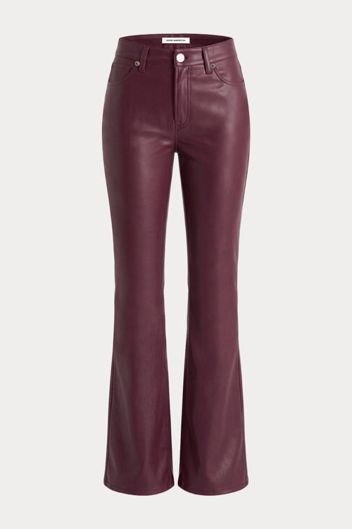 BETTER THAN LEATHER GOOD CLASSIC BOOTCUT PANT | WINETASTING-7 | GOOD AMERICAN | FLAT