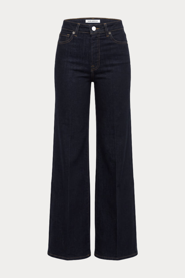 GOOD WAIST PALAZZO JEANS | RINSE-7 | GOOD AMERICAN | FLAT