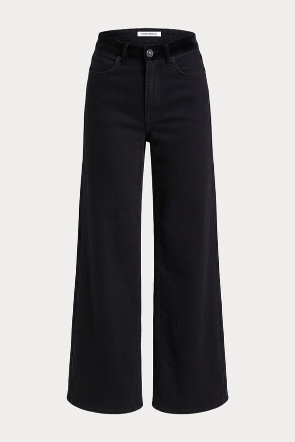 GOOD WAIST PALAZZO JEANS | BLACK001