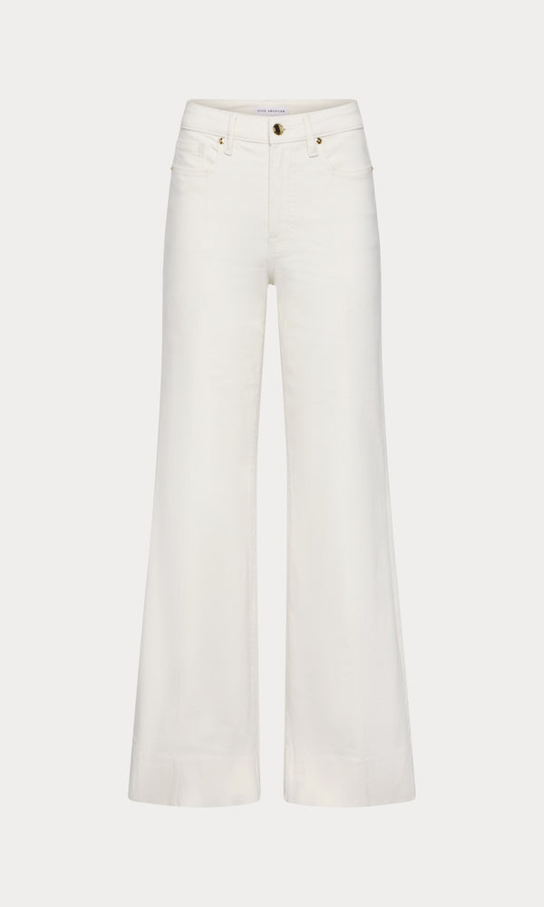 GOOD WAIST PALAZZO JEANS | COTTON WHITE
