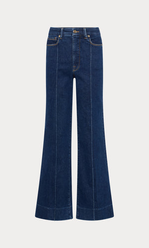 GOOD WAIST PALAZZO JEANS | INDIGO1169