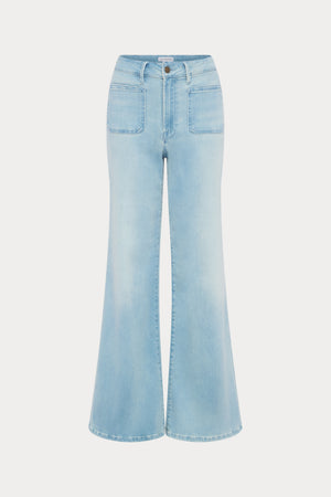 SOFT TECH GOOD WAIST PALAZZO JEANS | INDIGO1129
