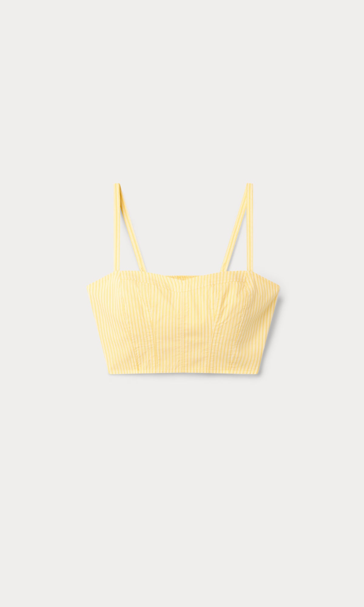 POPLIN BUSTIER CAMI TOP | BUTTERBEAM STRIPE-6 | GOOD AMERICAN | MODEL_A