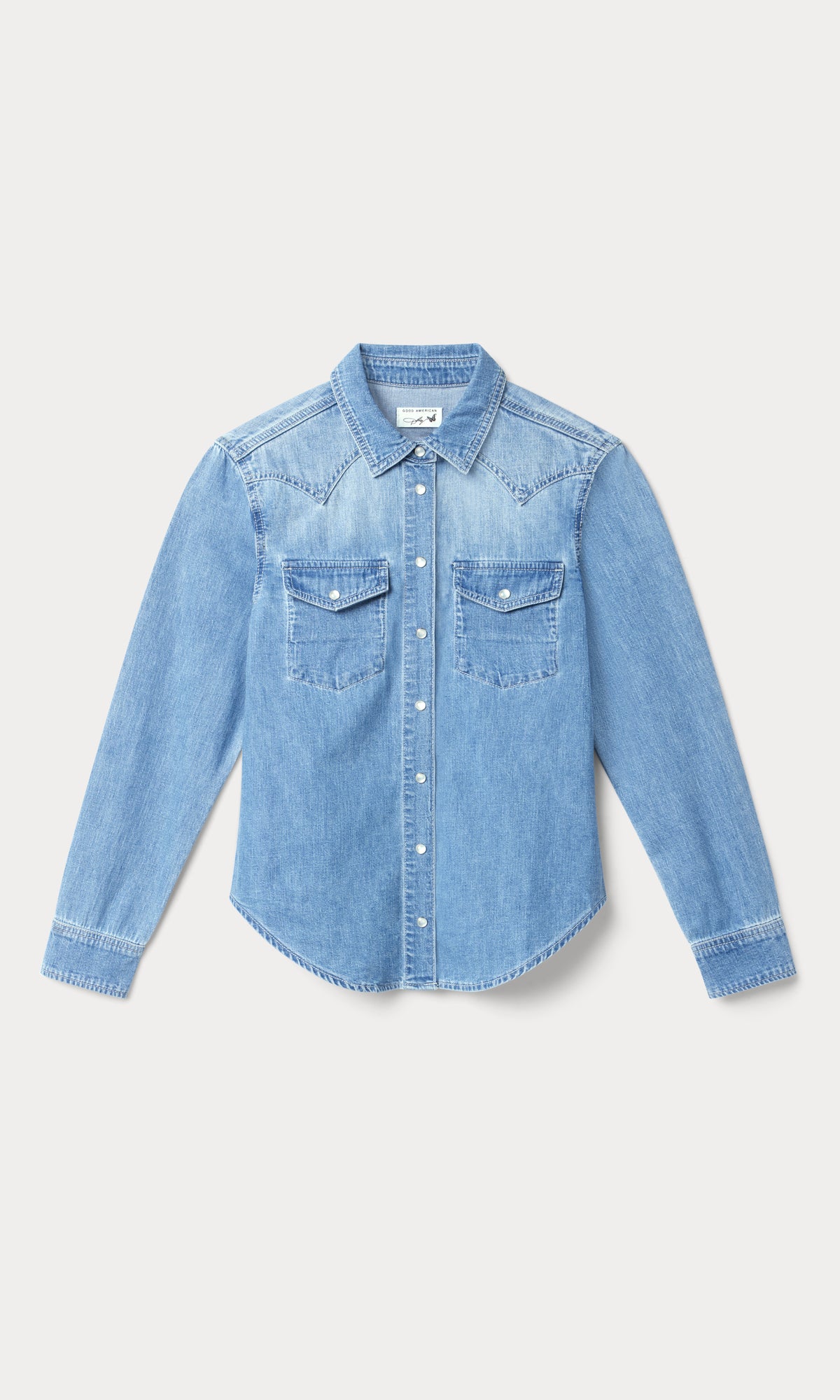 DOLLY SLIM FIT DENIM SHIRT | LIGHT BLUE