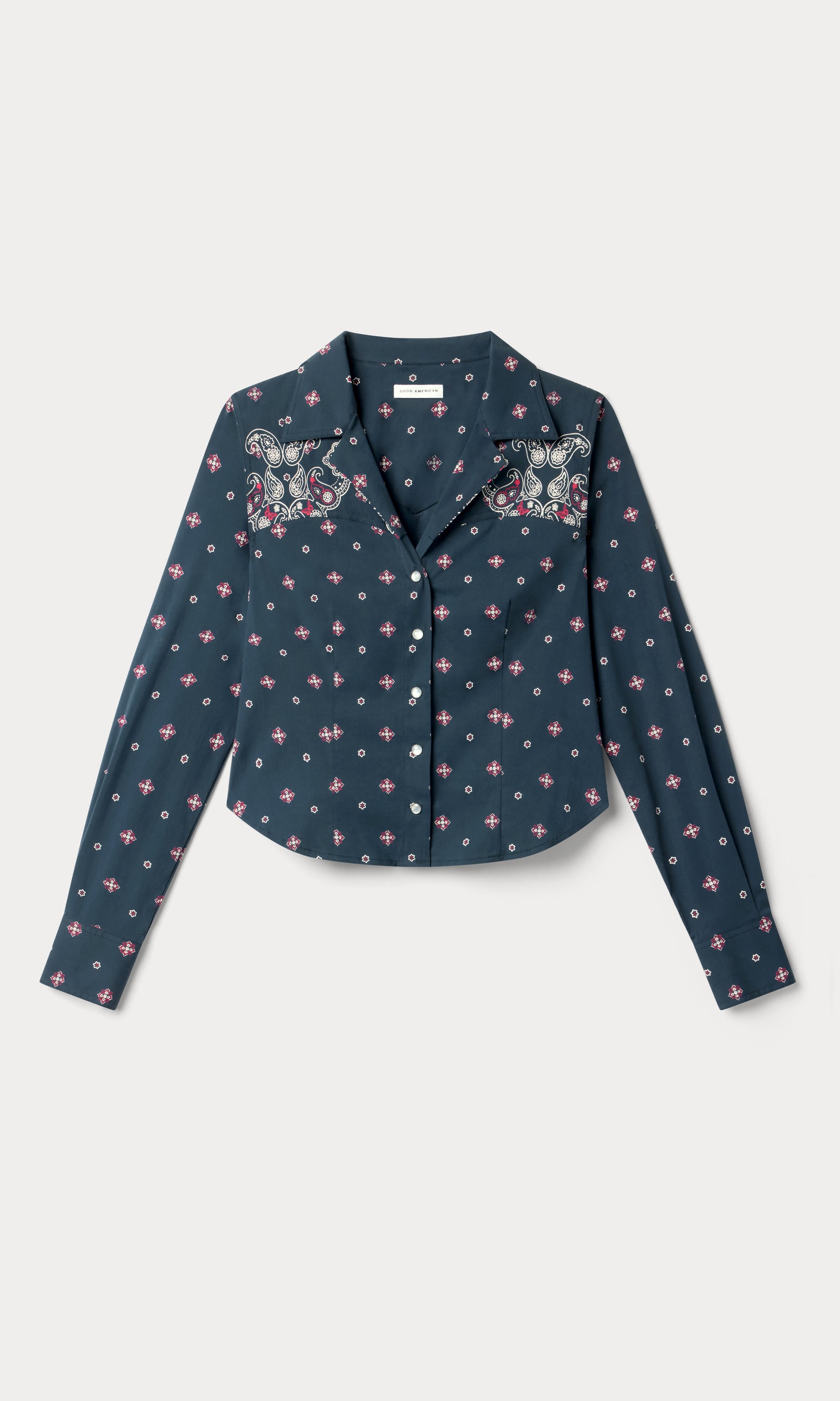 DOLLY TAILORED POPLIN SHIRT | NEW NAVY BANDANA PRINT