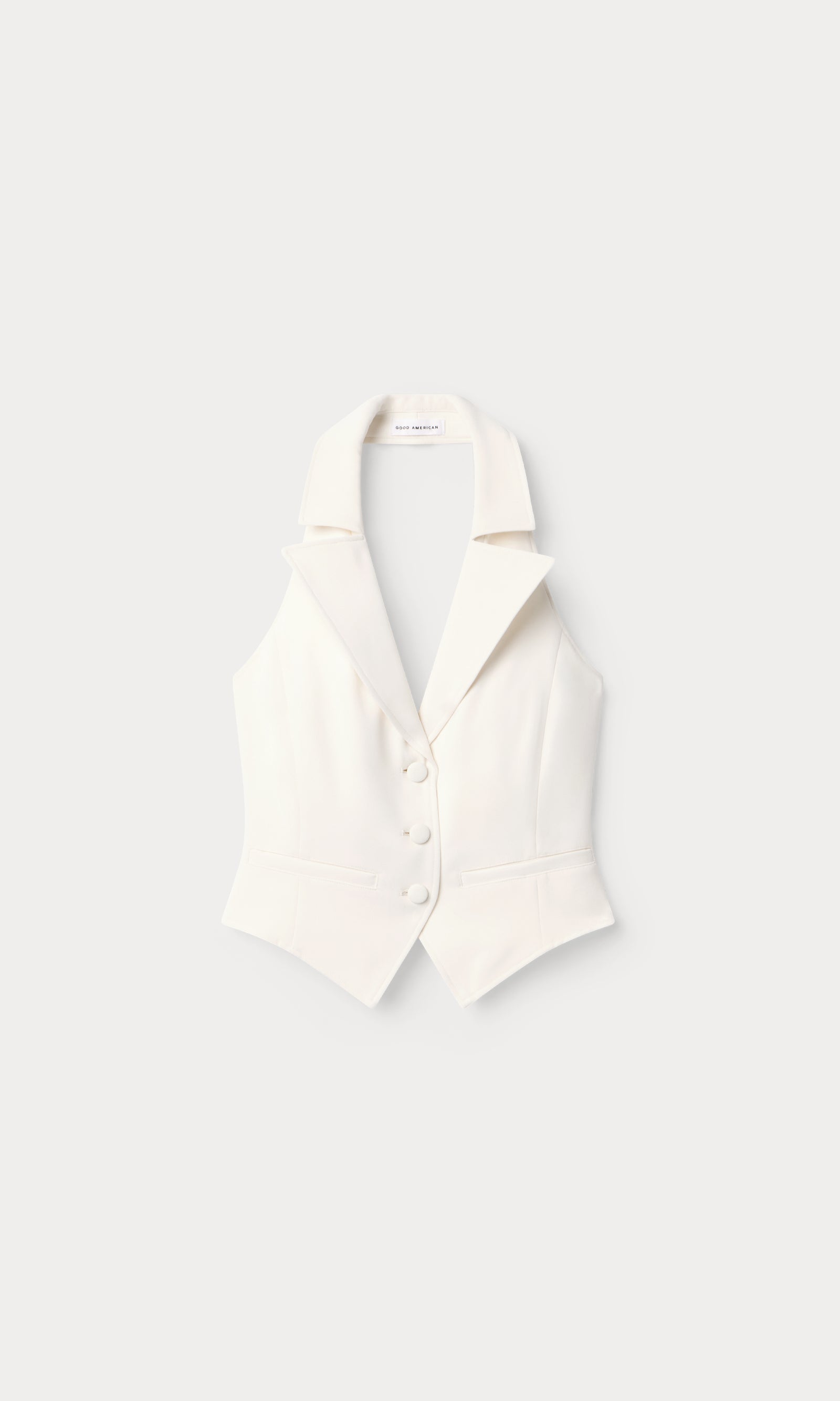 LUXE SUITING HALTER VEST | SOFT SHELL