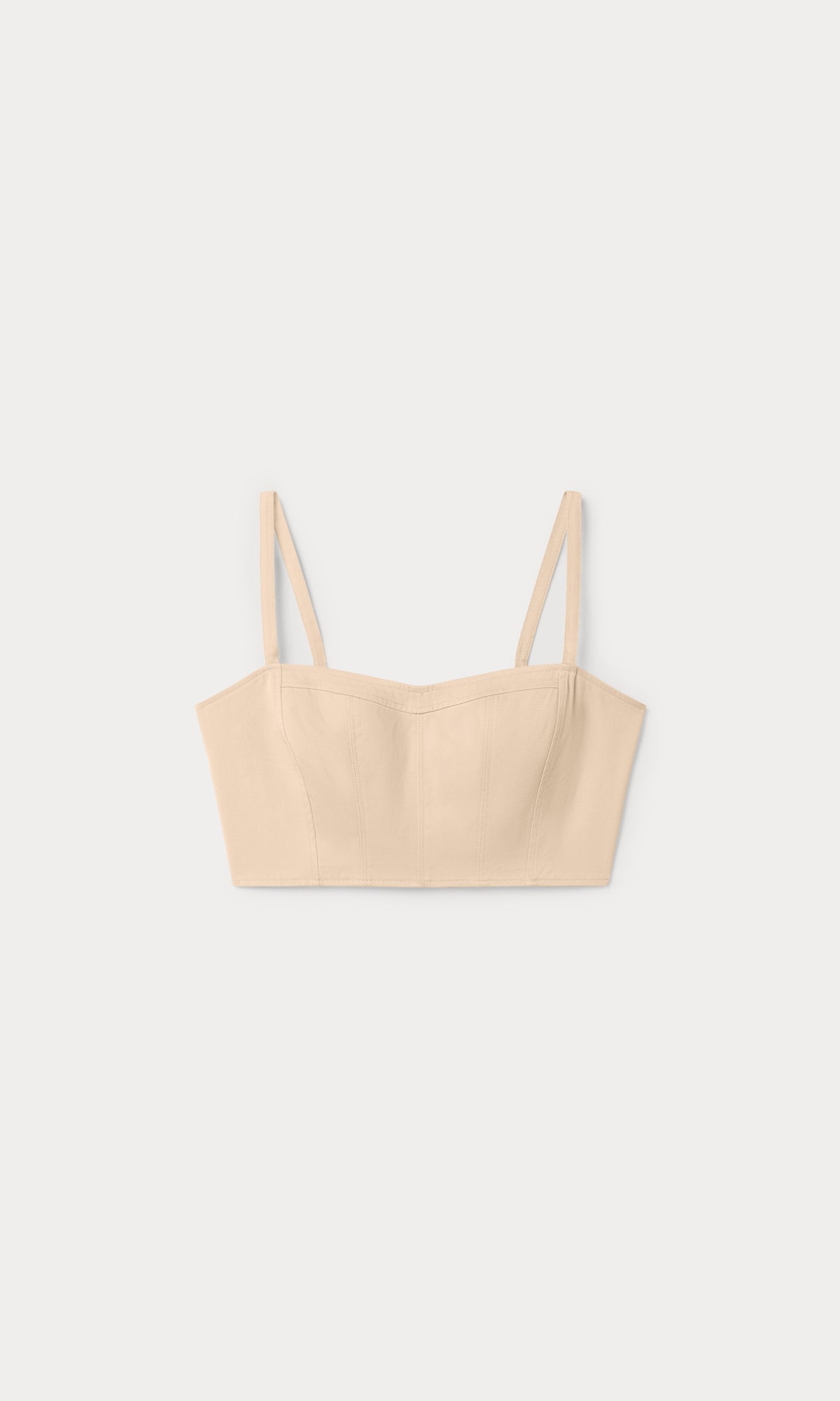 THE BUSTIER TOP | LIGHT TAUPE