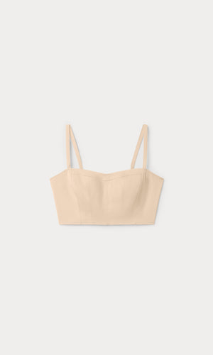 THE BUSTIER TOP | LIGHT TAUPE