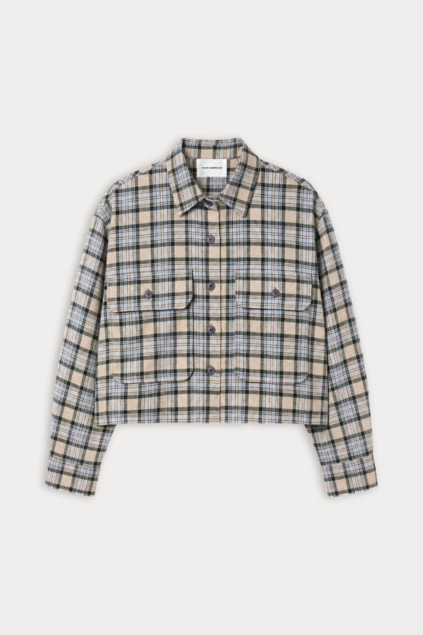 THE PATCH POCKET SHIRT | TAN PLAID