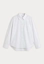THE POPLIN EASY SHIRT | WHITE-5 | GOOD AMERICAN | FLAT