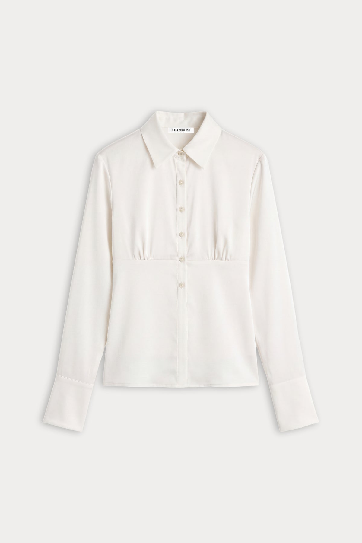 THE SATIN FEMME SHIRT | CHALK