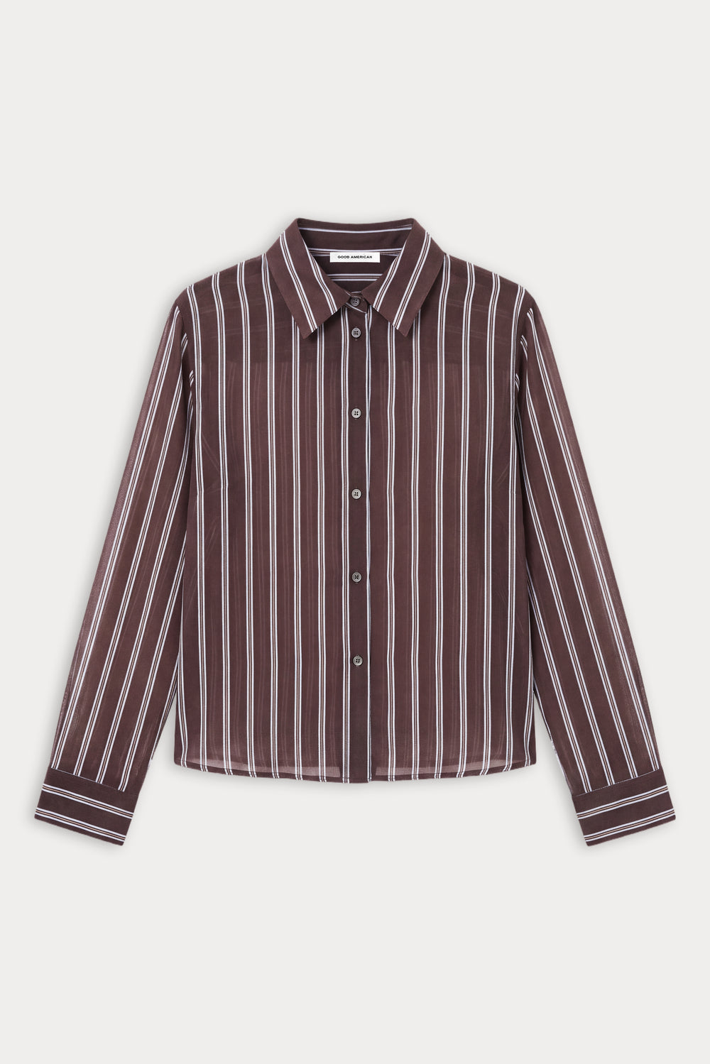 THE SLIM SHIRT | DEEP CHOCOLATE STRIPE – GOOD AMERICAN