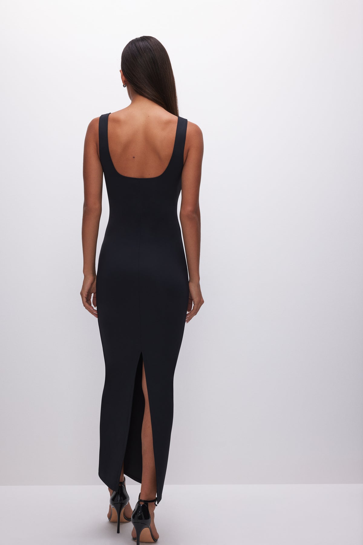 SCULPTING MODERN TANK MAXI DRESS | BLACK001 GOOD AMERICAN SCULPTING MODERN TANK MAXI DRESS | BLACK001 GOOD AMERICAN