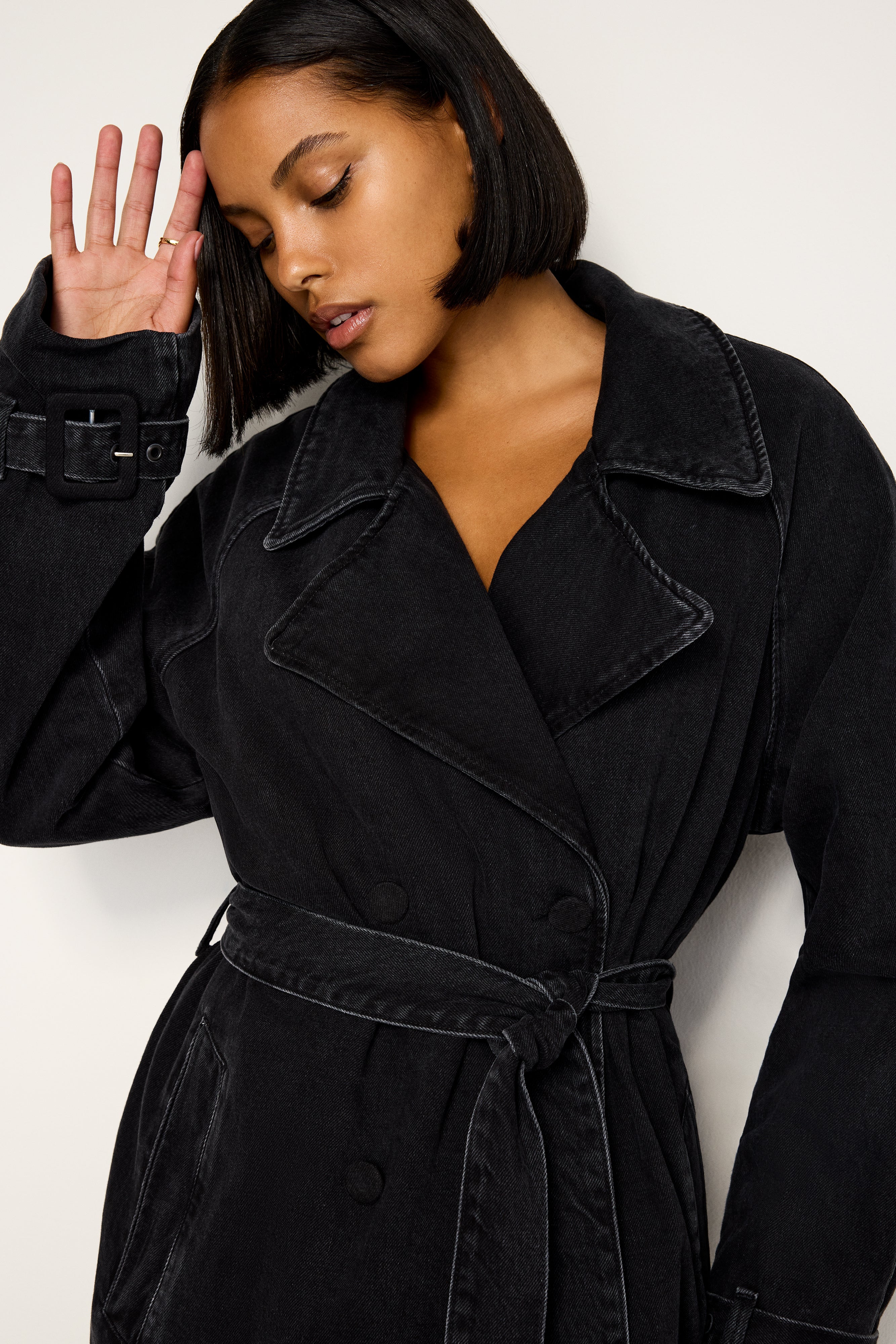 CLASSIC TRENCH COAT | BLACK351 – GOOD AMERICAN