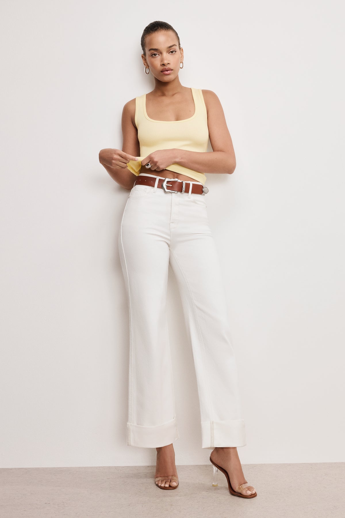 CLASSIC WESTERN BELT | COGNAC002-2 | GOOD AMERICAN | MODEL_A