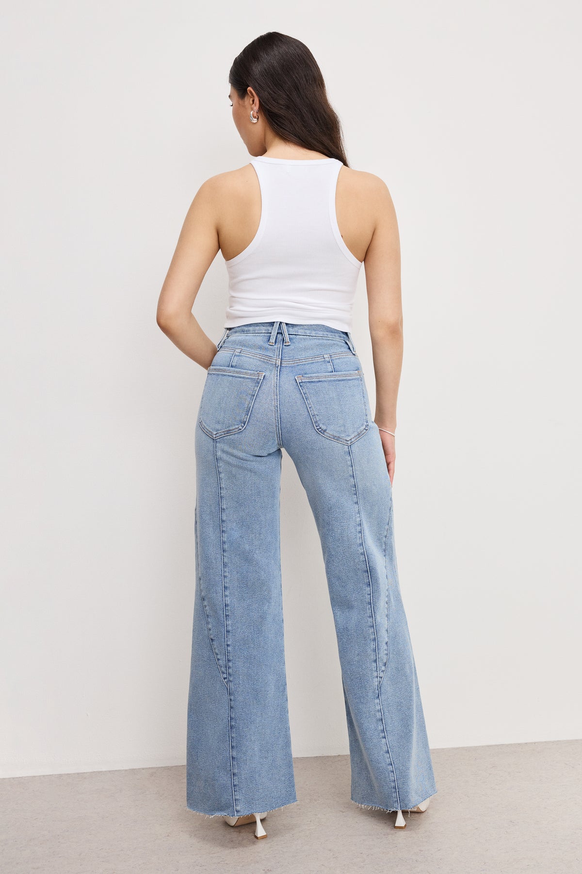 GOOD PETITE PALAZZO JEANS | INDIGO957