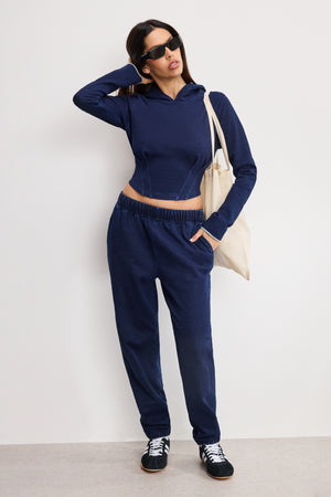 JEANIUS  BOYFRIEND SWEATPANTS | INDIGO1029