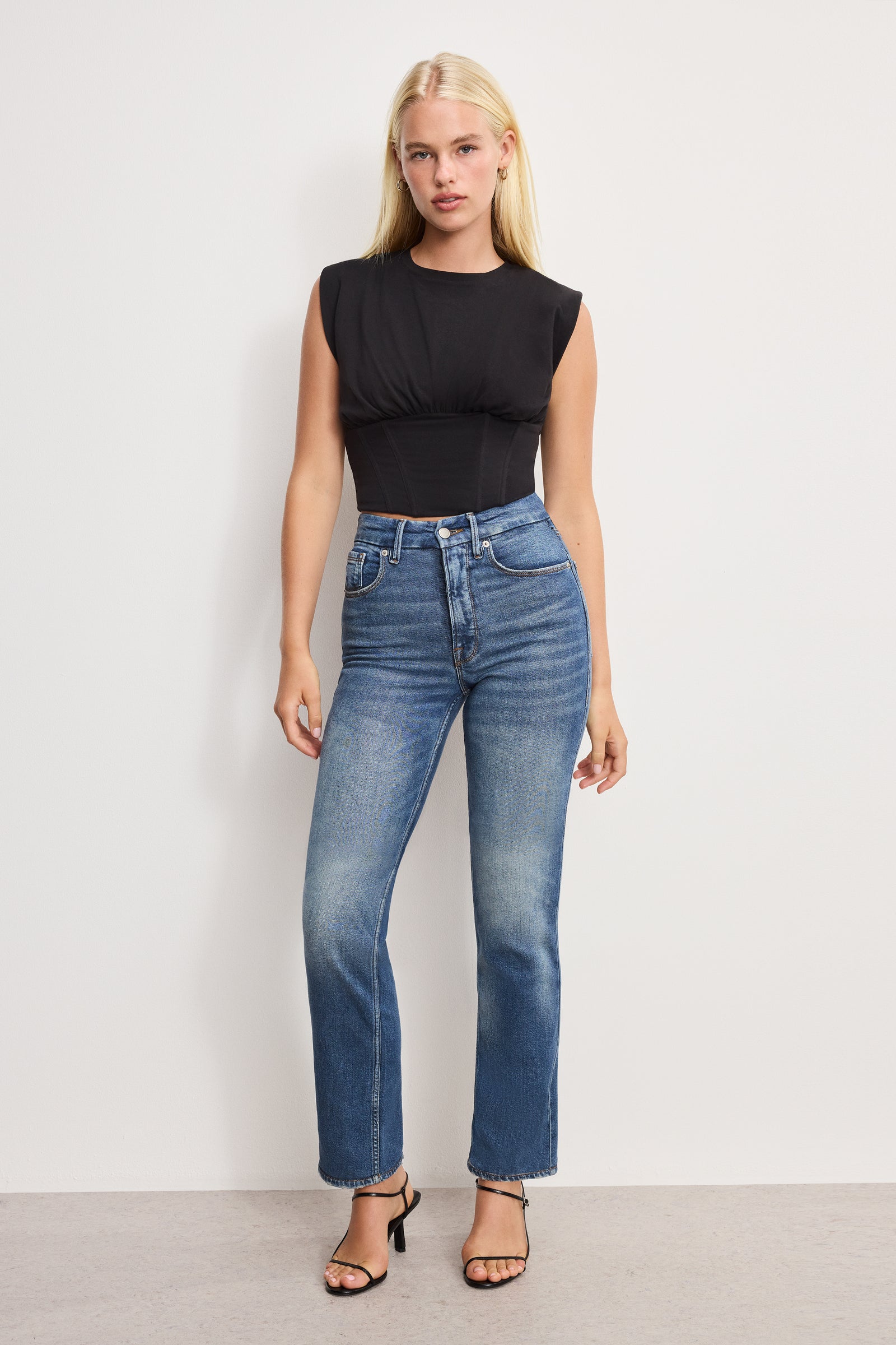 SLEEVELESS CORSET TOP | BLACK001
