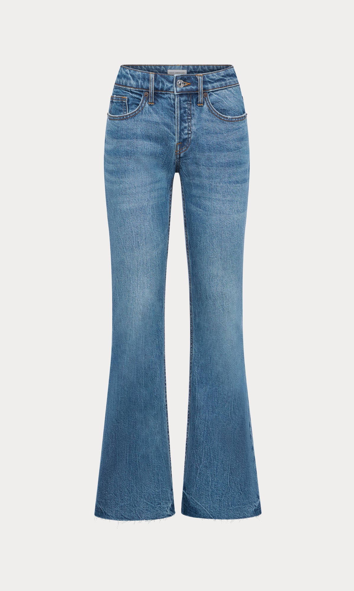 VINTAGE LOW RELAXED FLARE JEANS | INDIGO1287-7 | GOOD AMERICAN | MODEL_A