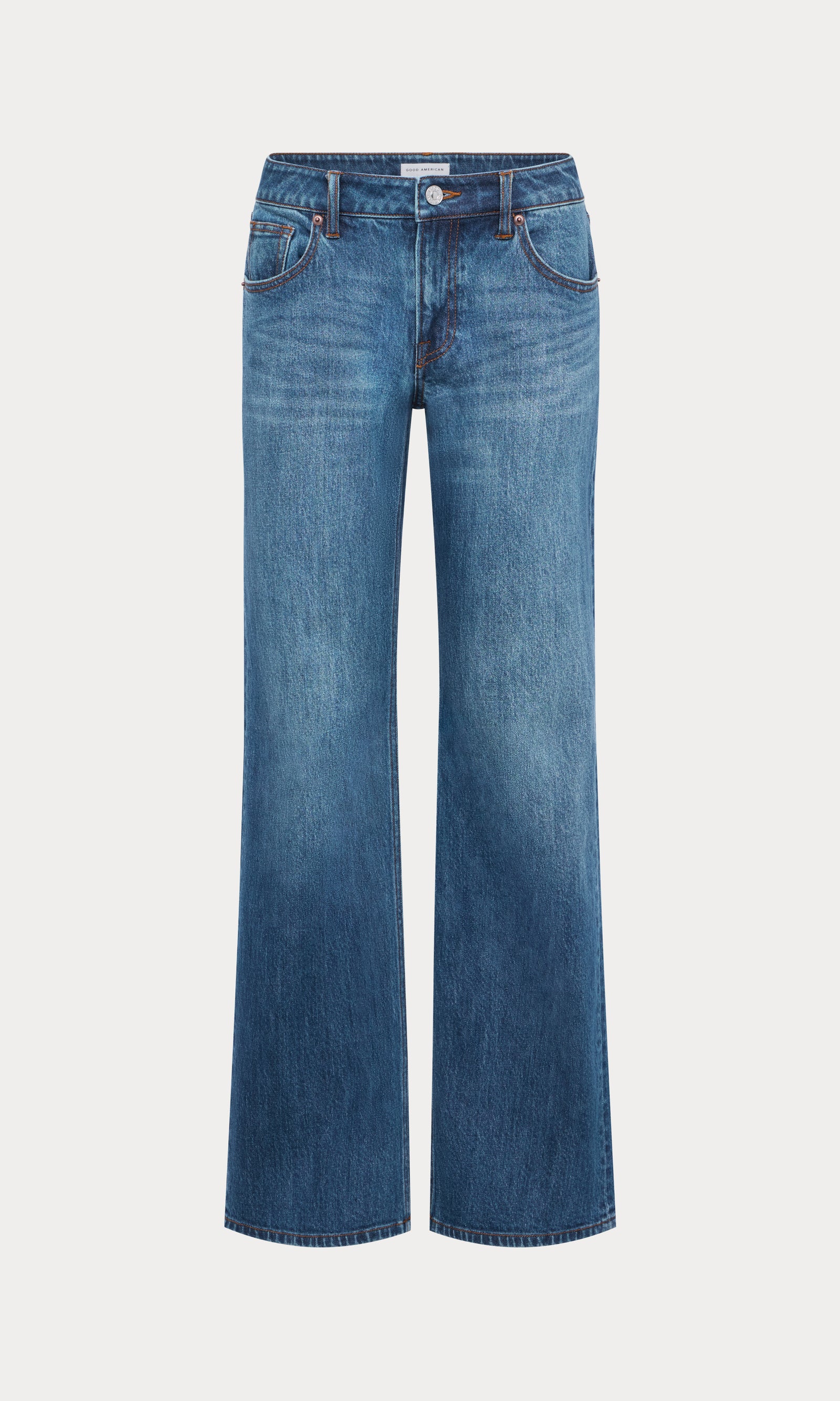 VINTAGE LOW LOOSE JEANS | INDIGO1291-7 | GOOD AMERICAN | FLAT