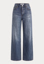 COATED VINTAGE LOW SLUNG BAGGY JEANS | LAINE-7 | GOOD AMERICAN | FLAT
