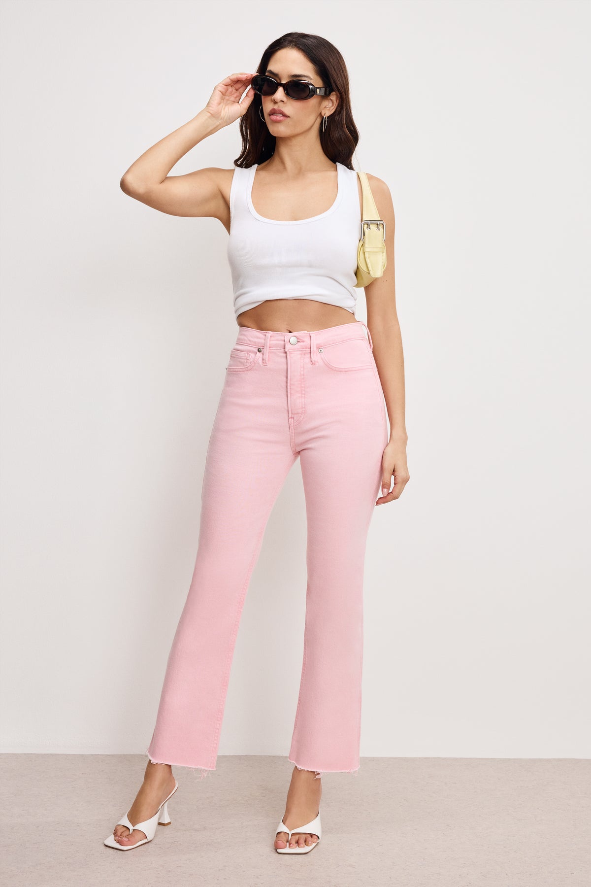 GOOD KICK FLARE JEANS | FLAMINGO003-3 | GOOD AMERICAN | MODEL_A