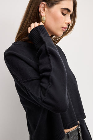 COZY KNIT CREW NECK | BLACK