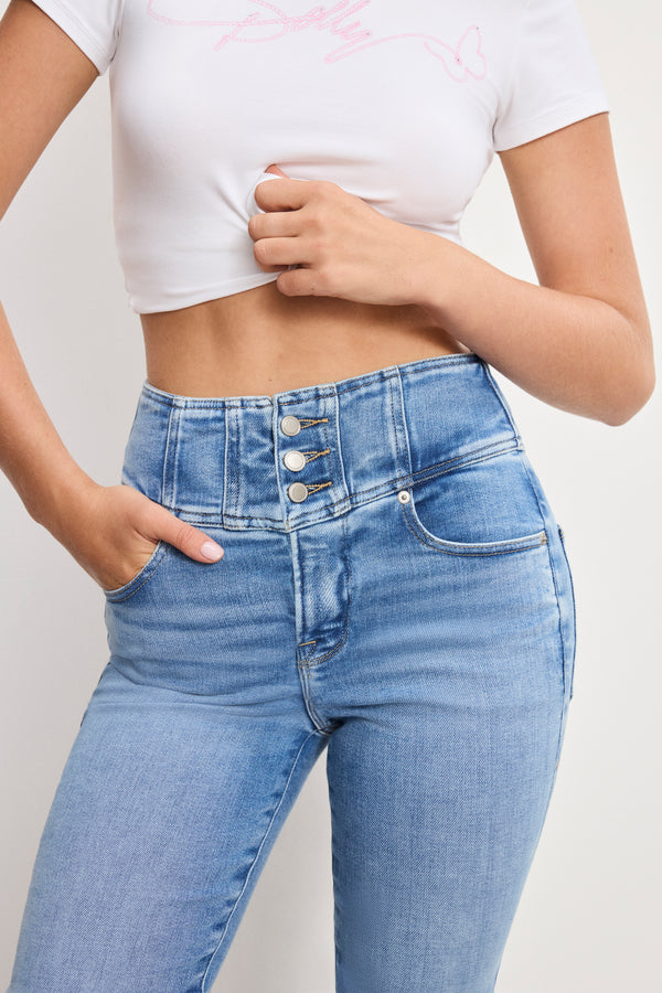DOLLY CORSET JEANS | INDIGO1090