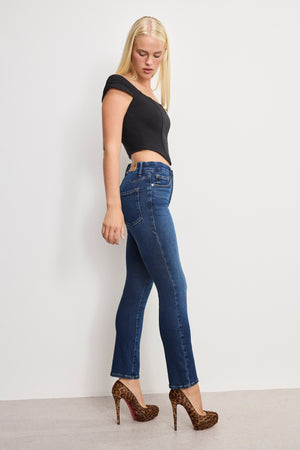 DOLLY JOLEANS STRAIGHT JEANS | INDIGO1080