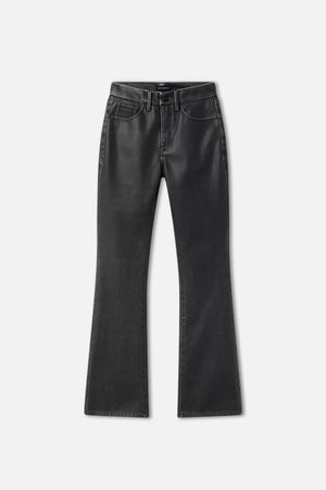 GOOD CLASSIC BOOTCUT FAUX LEATHER PANTS | BLACK001