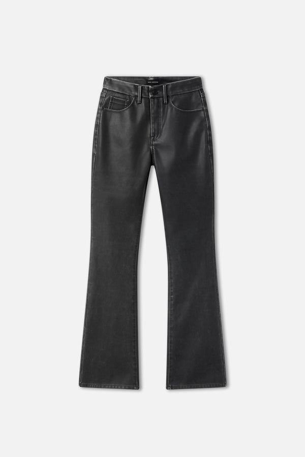 GOOD CLASSIC BOOTCUT FAUX LEATHER PANTS | BLACK001