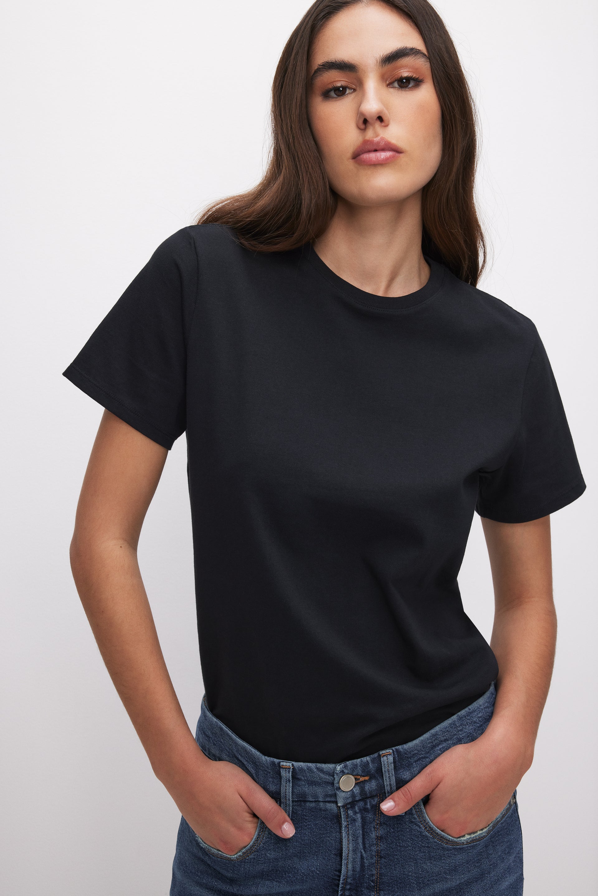 COTTON CLASSIC TEE BLACK001