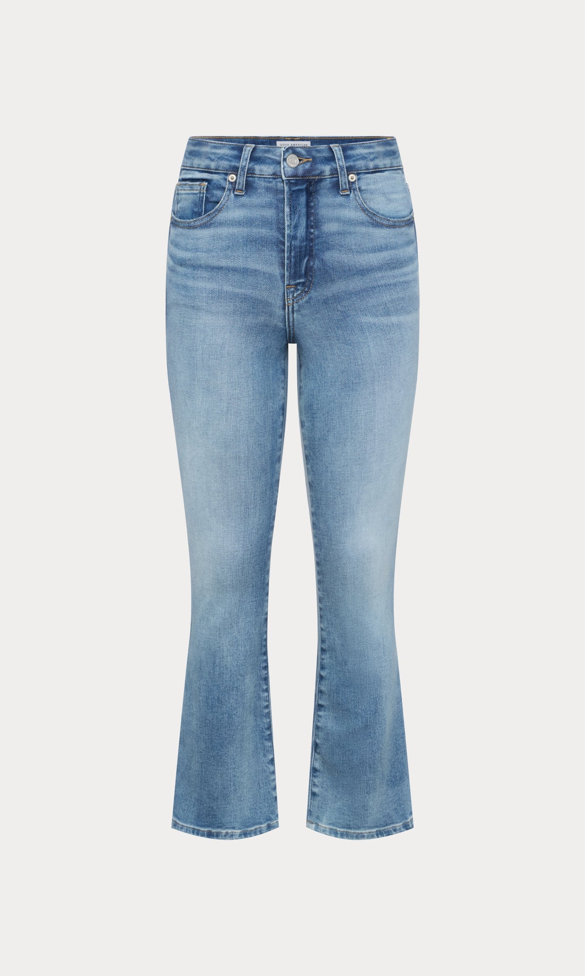 SOFT TECH GOOD LEGS CROP MINI BOOT JEANS| INDIGO1293