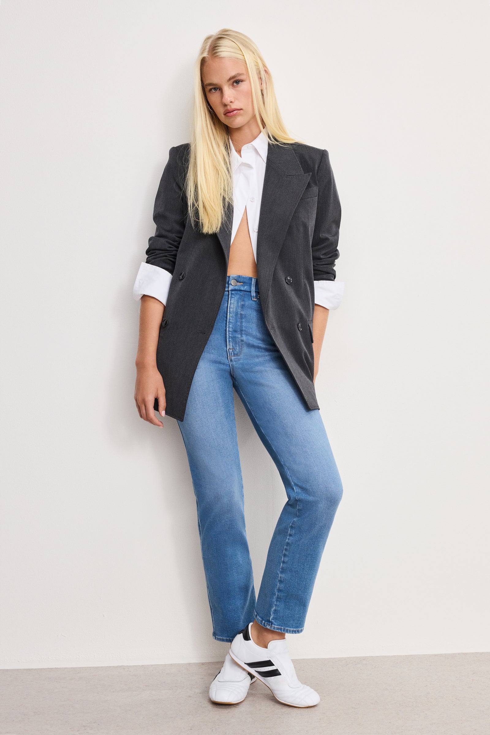 GOOD CURVE STRAIGHT COMPRESSION JEANS | INDIGO268