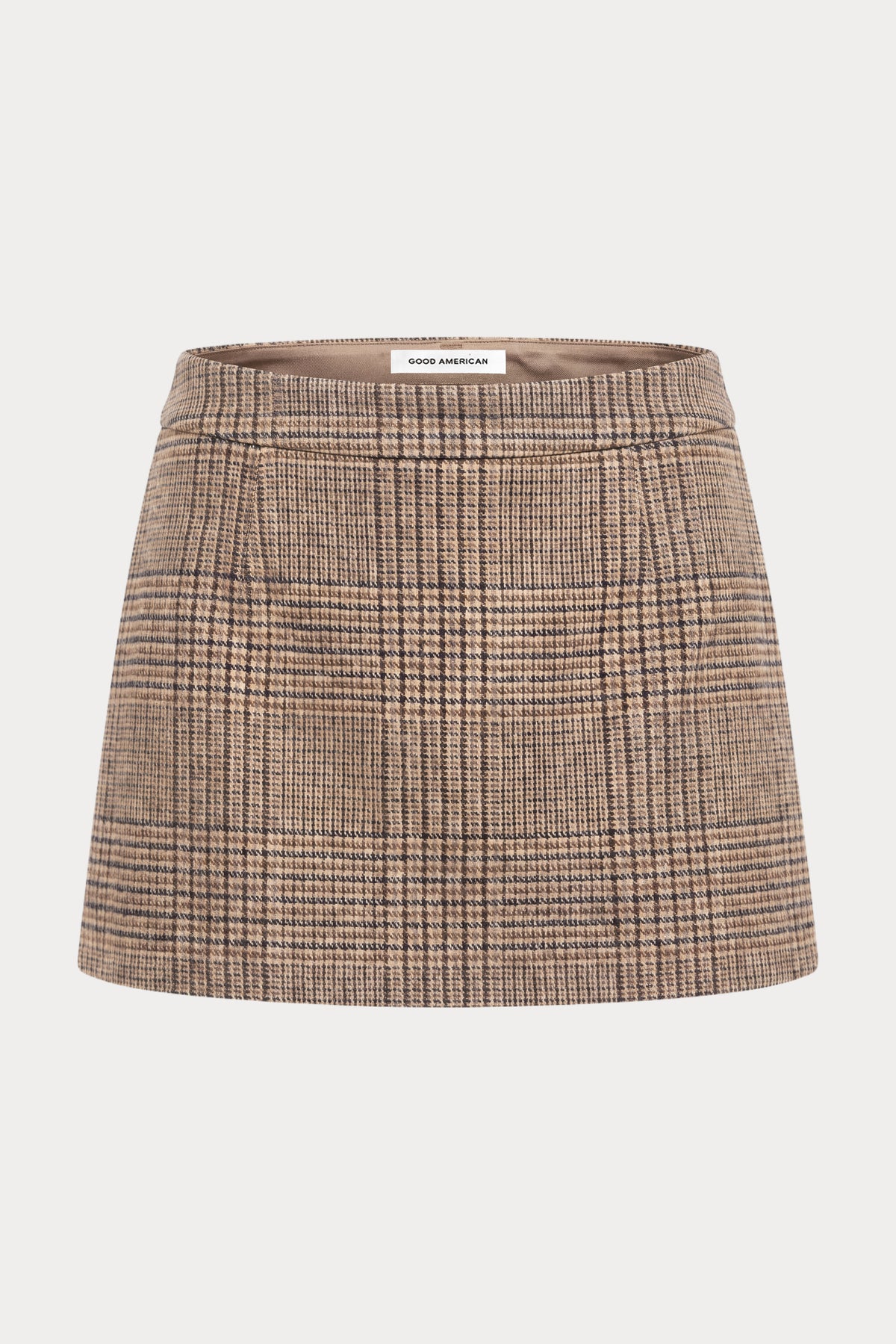 THE WOOL MINI SKIRT | BROWN PLAID