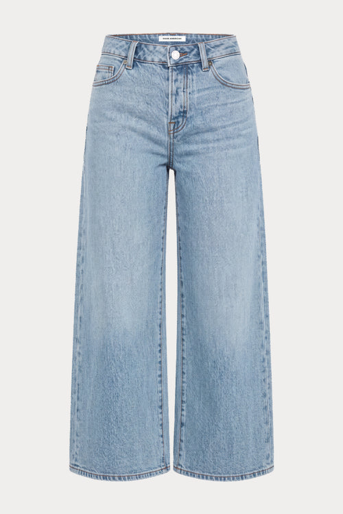 VINTAGE WIDE CROP JEANS | ZANEY-7 | GOOD AMERICAN | FLAT
