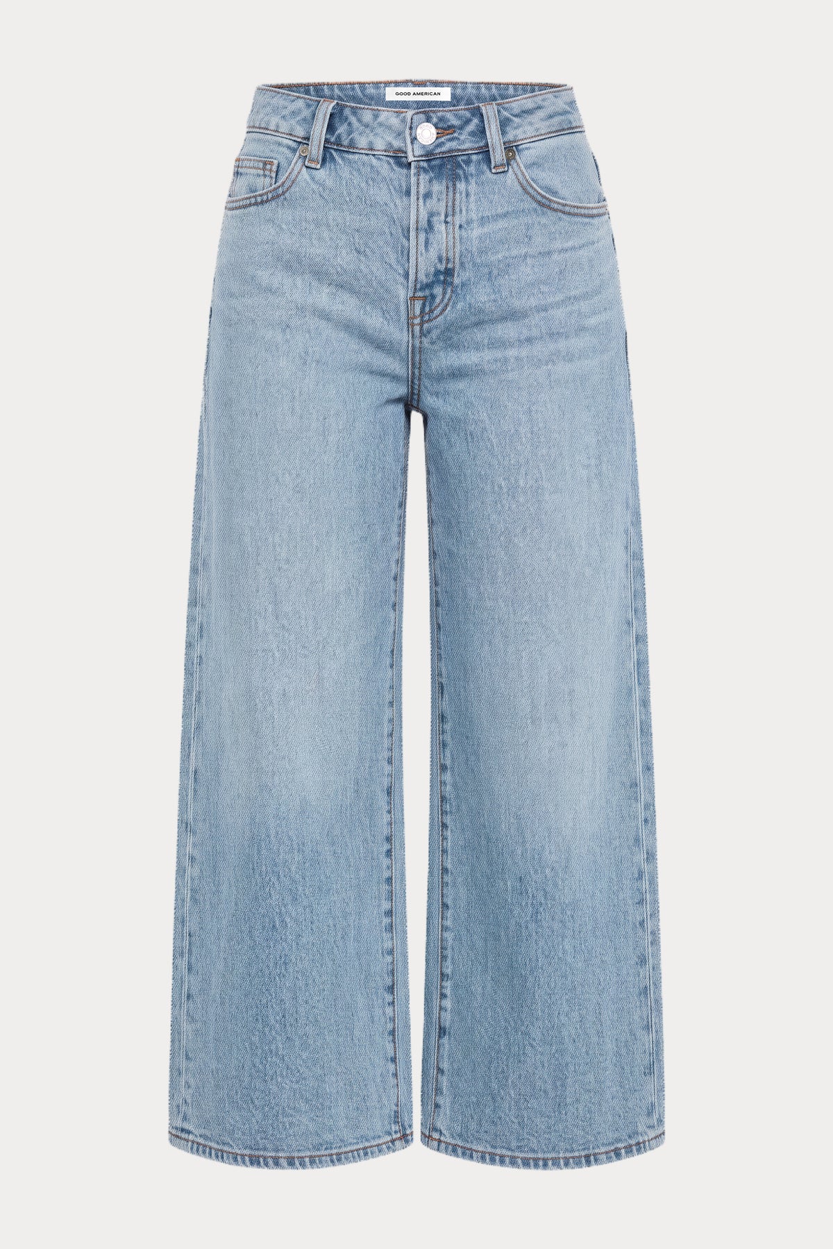 VINTAGE WIDE CROP JEANS | ZANEY-7 | GOOD AMERICAN | FLAT