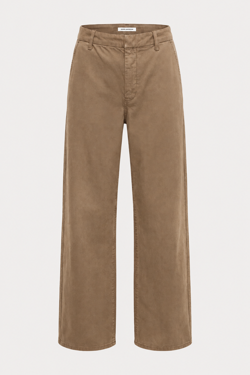 THE LOW SLUNG BAGGY TROUSER | TEA BARK | FLAT