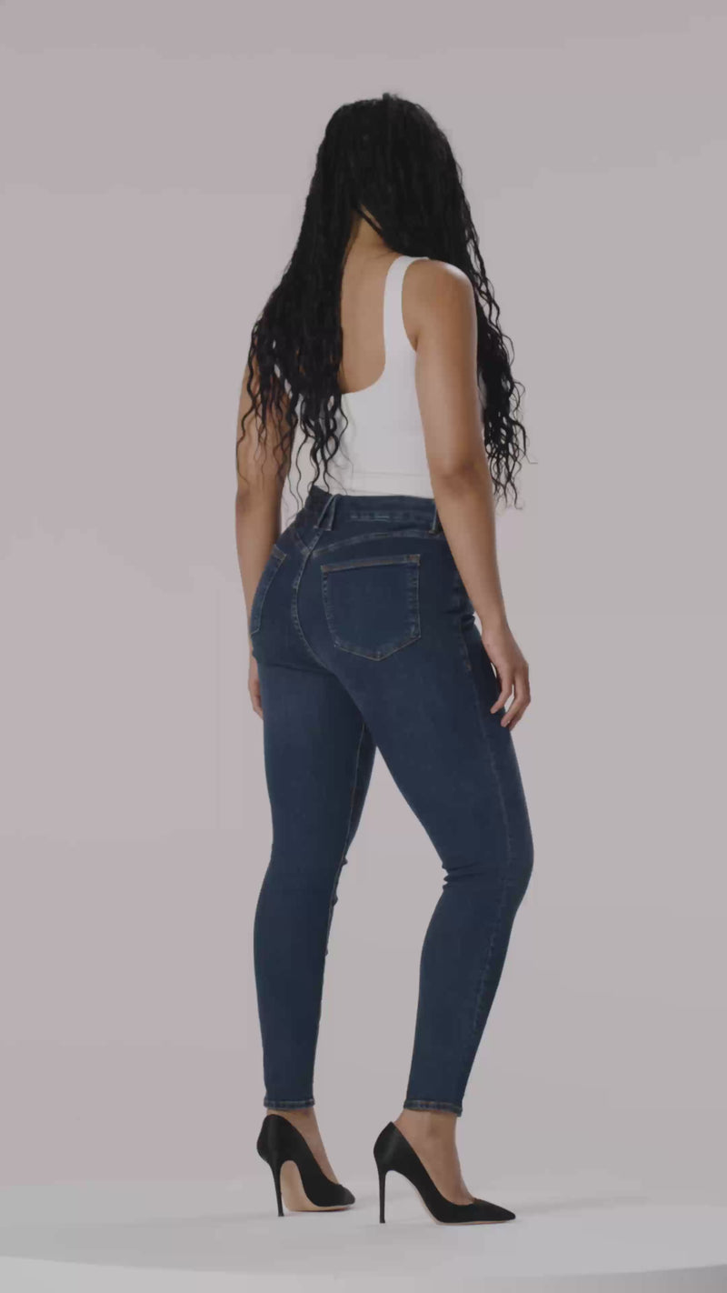 ALWAYS FITS GOOD LEGS SKINNY JEANS | INDIGO446 – GOOD AMERICAN