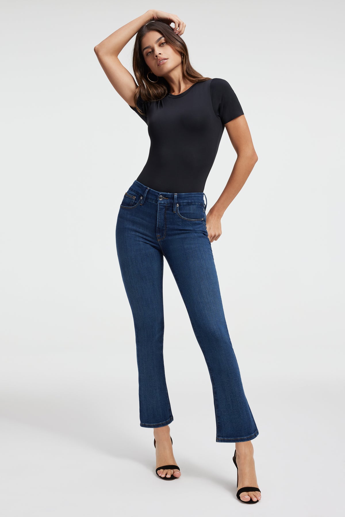 GOOD LEGS STRAIGHT JEANS | BLUE004-2 | GOOD AMERICAN | MODEL_A