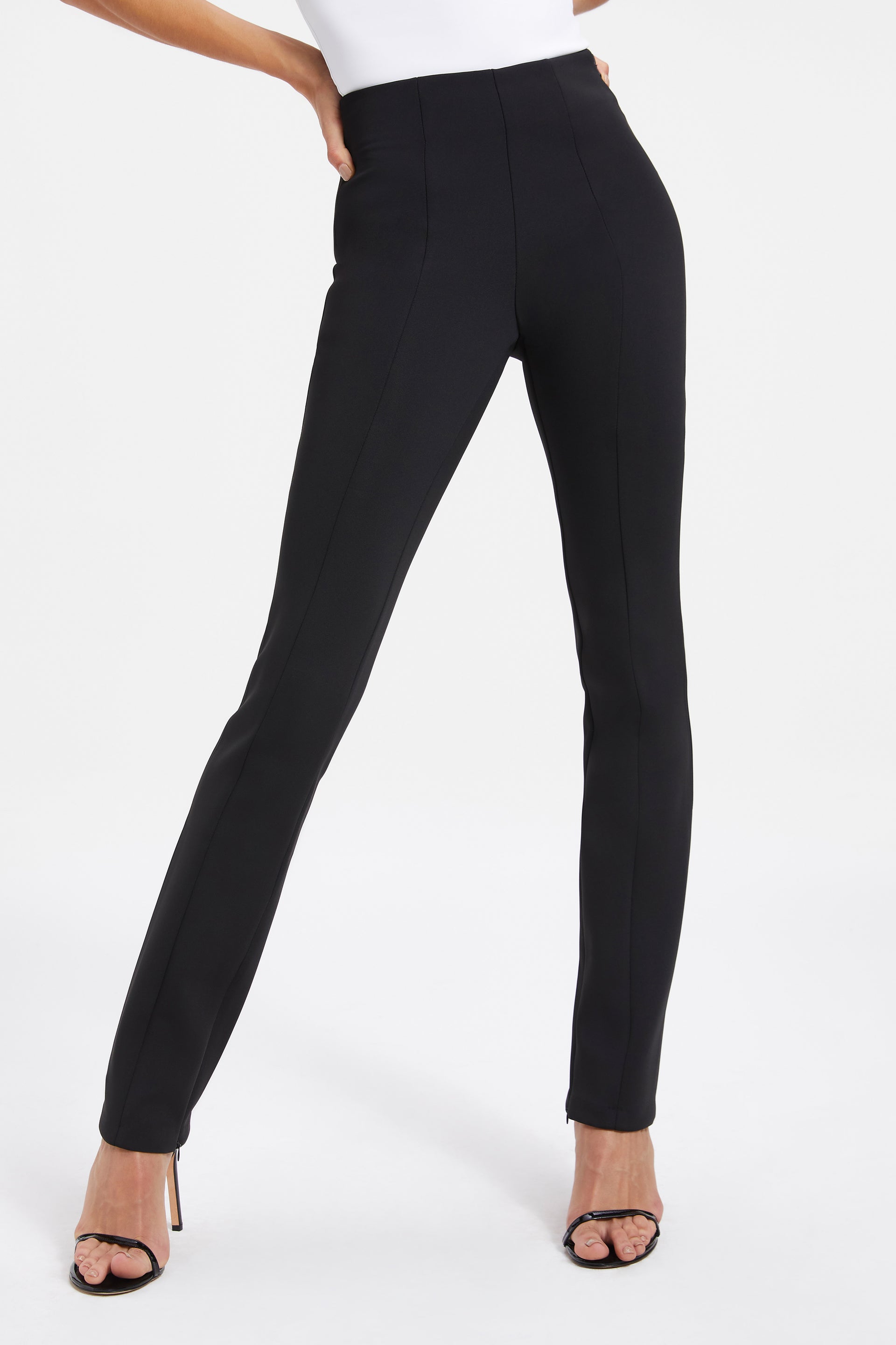 GOOD WAIST SCUBA PANTS BLACK001